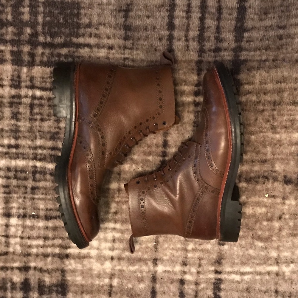 GRENSON FRED COMMANDO SOLE BROGUE BOOT US12 - Picture 2 of 5